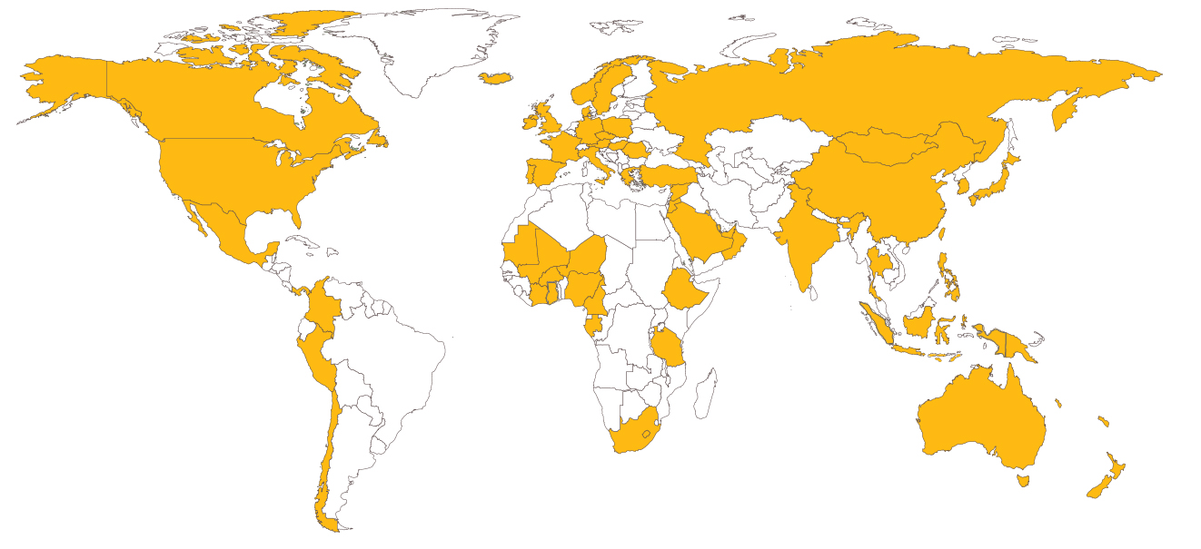 COUNTRIES WHERE WE HAVE DONE BUSINESS